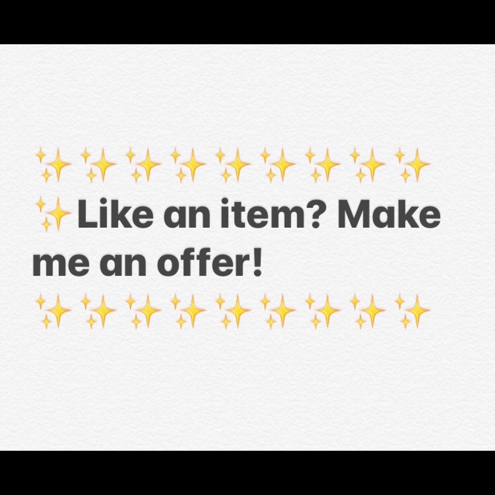 Like an item?  Want to make an offer?